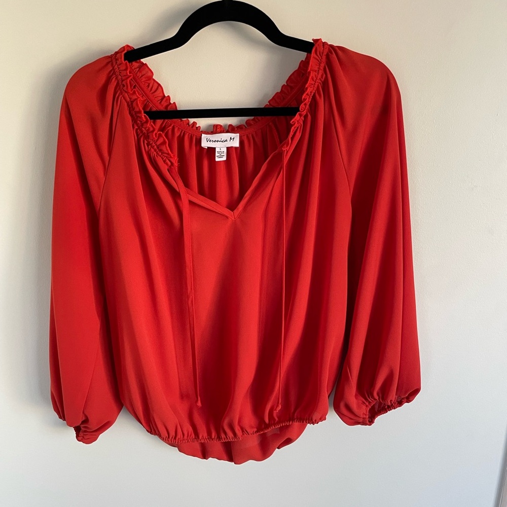Venezia Red Women's Top